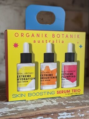 Organik Botanik Skin Boosting Serum Trio 
NWT